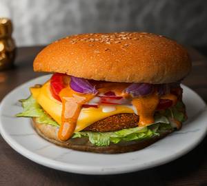 Tandoori tikki burger