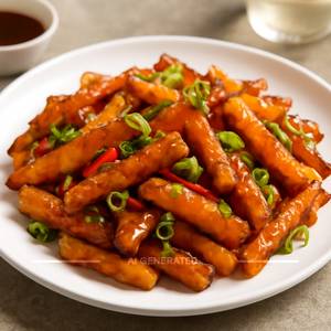 Crispy chilli patato