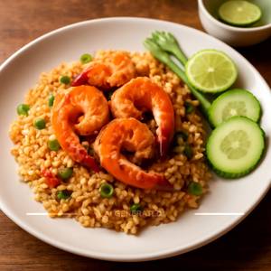Khao Phad Koong (Prawns)