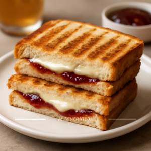 Cheese Pineapple Jam Sandwich