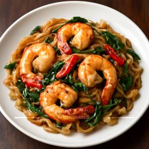 Phad Khi Mao Koong (Prawns)