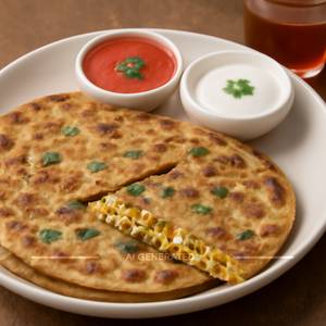 Paneer Onion Paratha
