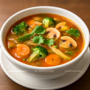 Veg tom yum soup