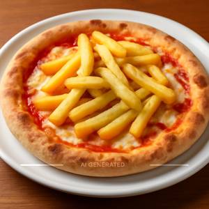 6" French Fries Pizza
