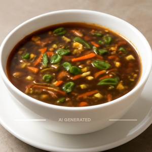 Veg hot  and  sour soup