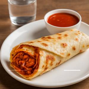 Double Egg Schezwan Roll