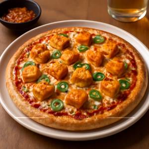 Chilli Garlic Paneer Pizza