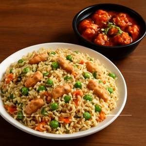 Chicken Fried Rice + Chicken Manchurian