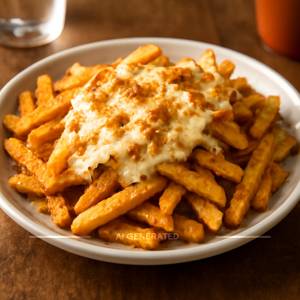 Cheese masala fries