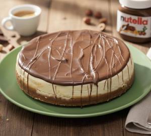 Nutella Cheesecake Eggless