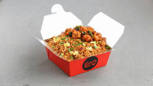 Double Egg Schezwan Fried Rice + Spicy Fried Chicken