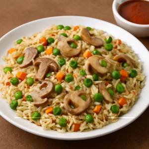 Mushroom Onion Fried Rice