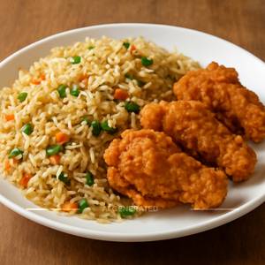 Crispy Chicken+Chicken fried rice 