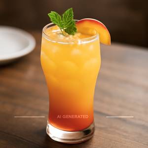 Peach Sunrise Mocktail