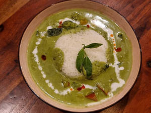 Thai Green Curry With Rice