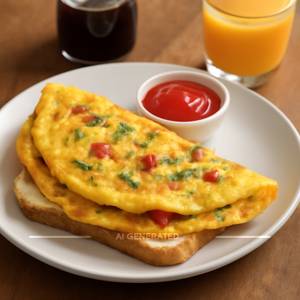 Bred Omelette (2 Egg)