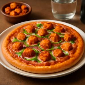 Tandoori paneer pizza