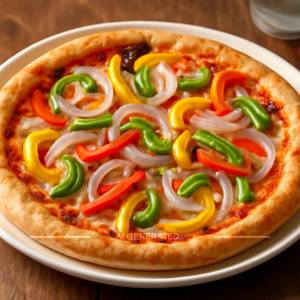 Bell Pepper and Corn Pizza