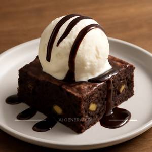 Ice Cream Walnut Brownie