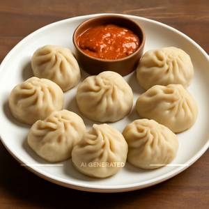 Chicken Steam Momos (8 Pcs)