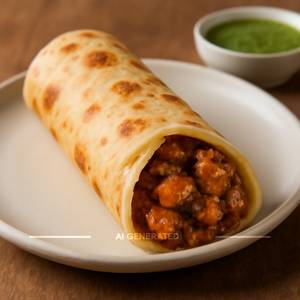 Bhuna chicken roll