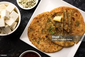 Paneer paratha (special thali )