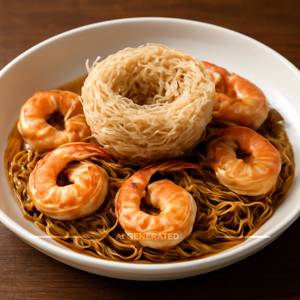 Taro Nest Prawns