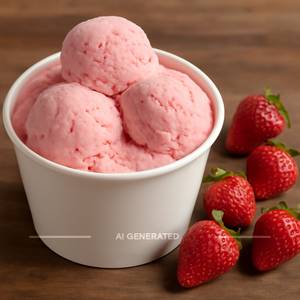 Strawberry Natural Ice Cream (750ml)