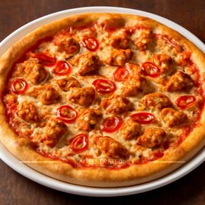 Chilli chicken pizza