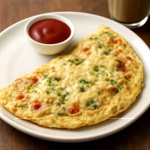 Cheese Masala Omelette (2 Egg)