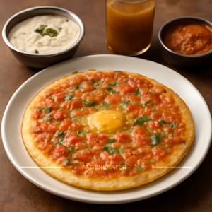 Butter Tomato Onion Uttapam