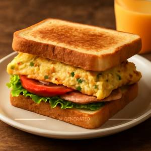 Egg Omelette Sandwich