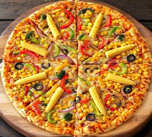 Special all topping cheese pizza