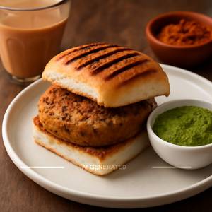 Geilled Masala Vada Pav 