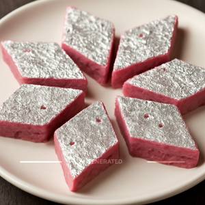 Rose Kaju Katli