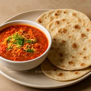 Sev Tamatar + 4 Roti