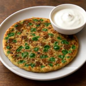 Single Methi Green Peas Paratha (1 Pc)