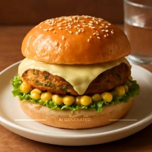 Veg. Popular Cheese Burger