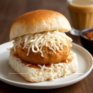 Crispy Mayonise Cheese Vada Pav 