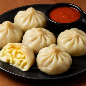 Cheese Corn Momos Steamed