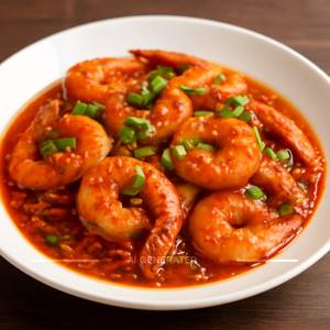 Chilli garlic prawns