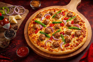Fiery Meatball Pizza
