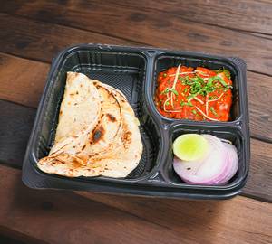 Kadhai Paneer 250ml with 2 butter Tawa Roti 