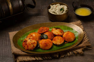 Mini Ghee Podi Idly - 8 Nos