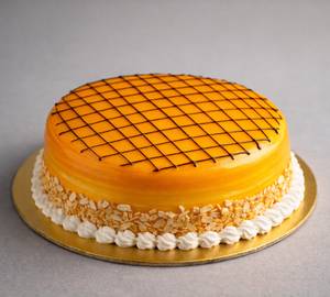 Almond Mango Eggless Cake