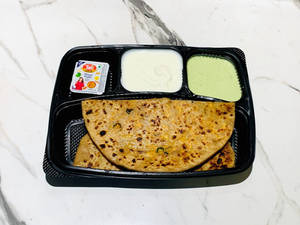 Paneer & Gobhi Tawa  Paratha Combo Meal