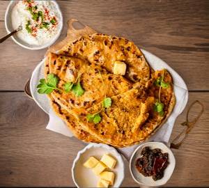 Desi Ghee Gobi Paratha Thali