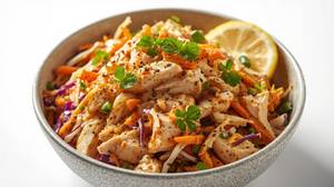 Pepper Chicken Coleslaw Salad