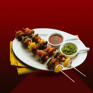Mushroom Tikka Dry [ Without Cream & Butter ]