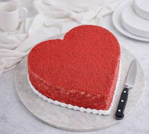 Red Velvet Heart Cake